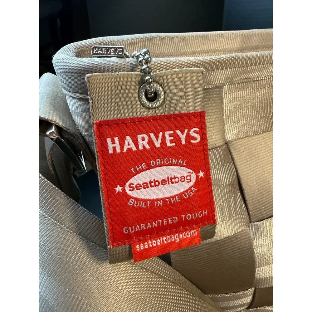 Harveys The Original Seatbelt Laptop Tote Bag Champagne Beige